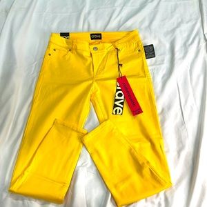 This is a yellow jeans , brand crave new with tags size 7.